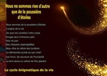 Nous ne sommes rien d'autre que de la pousière d'étoiles : le cycle énigmatique de la vie