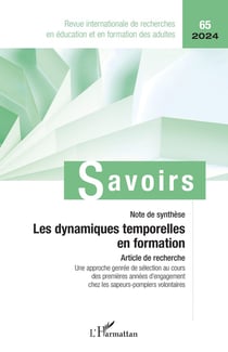 Les dynamiques temporelles en formation - vol652024 (édition 2024)