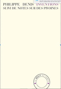 Inventions - notes sur des pivoines