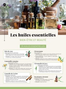 Les huiles essentielles : bien-être et beauté