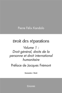 Droit des reparations - volume 1 droit general, droits de la personne et droit international humanit