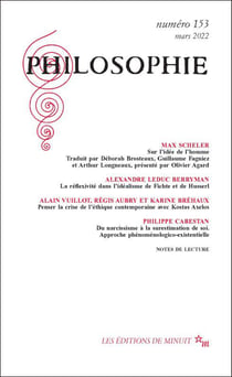 Revue Philosophie n.153 : Mars 2022