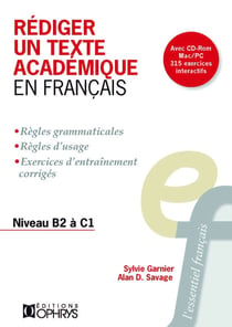 Rédiger un texte académique en français - niveau B2 à C1