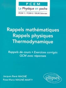 Rappels mathematiques / rappels physiques / thermodynamique