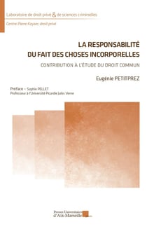 La responsabilité du fait des choses incorporelles : Contribution à l'étude du droit commun