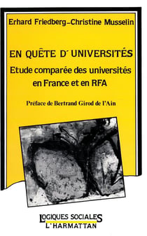 En quête d'universités - étude comparée des universités en France et en RFA