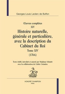 Oeuvres complètes Tome 14 - histoire naturelle Tome 14