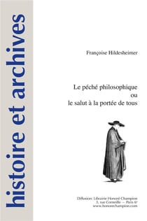Histoire et archives Tome 19 : le péché philosophique ou le salut à la portée de tous