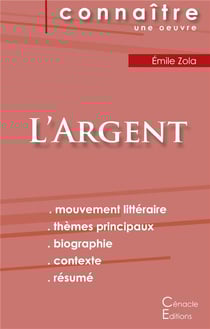 Fiche de lecture l'argent, de Émile Zola - (analyse littéraire de référence et résumé complet)