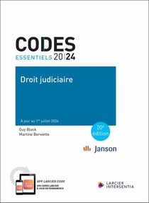 Codes essentiels : Droit judiciaire 2024 : À jour au 1er juillet 2024 (édition 2024)