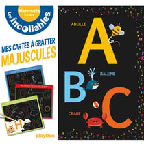 Les incollables : mes cartes à gratter : majuscules