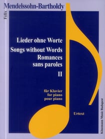 Lieder ohne worte - romances sans paroles II - pour piano