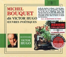 Michel Bouquet dit Victor Hugo - oeuvres poétiques