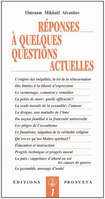 Réponses à quelques questions actuelles
