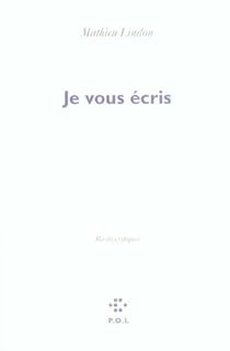 Je vous écris
