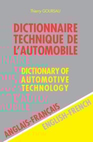 Dictionnaire technique de l'automobile - anglais/francais