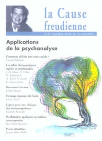 La cause freudienne n.61 : applications de la psychanalyse