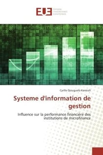 Systeme d'information de gestion : Influence sur la performance financière des institutions de microfinance