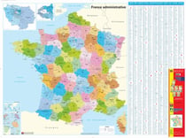 FRANCE DEPARTEMENTS REGIONS PAPIER MURAL