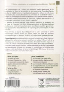 Rome de la cité-État à l'Empire institutions et vie politique