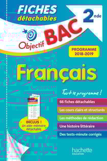 Objectif bac fiches detachables francais 2nde