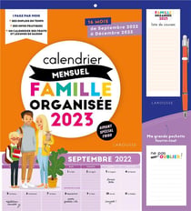 Calendrier mensuel famille organisée (édition 2023)