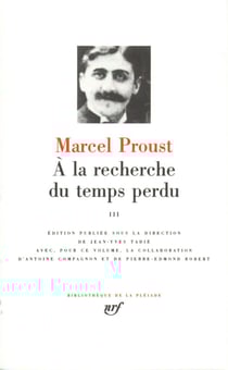 À la recherche du temps perdu Tome 3