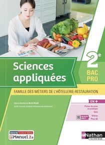 Sciences appliquées 2e Bac pro Métiers de l'Hôtellerie-Restauration : livre + licence élève (édition 2021)