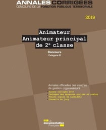 Animateur, animateur principal de 2e classe - concours catégorie B (édition 2019)