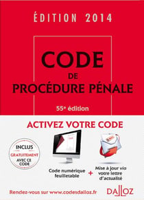 CODE DE PROCEDURE PENALE 2014