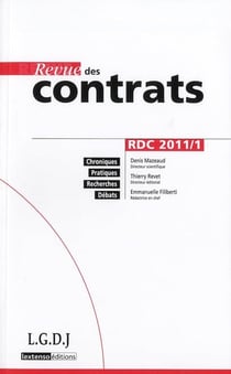 Revue des contrats