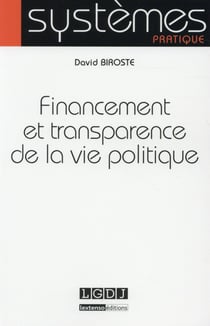 Financement et transparence de la vie politique