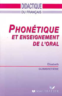 Phonetique et enseignement de l'oral - livre