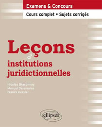 Leçons d'institutions juridictionnelles