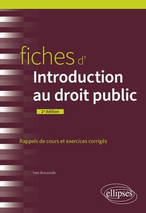 Fiches d'introduction au droit public (2e édition)