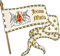 La bannière de jeanne d'arc - autocollants