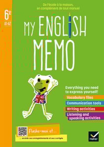 My english memo - anglais - 6e - cahier élève - A1>A2 (édition 2021)