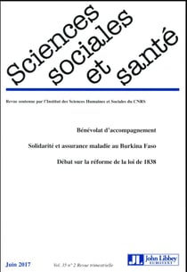 Revue sciences sociales et sante n.35 - n.2 - juin 2017