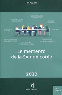 Les guides RF : le mémento de la SA non cotée (édition 2020)