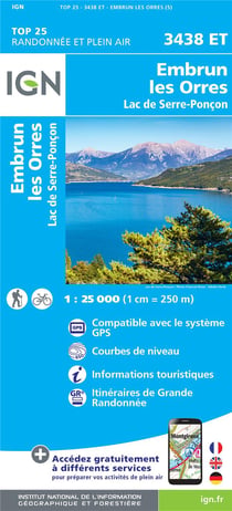 3438ET - Embrun les Orres, Lac de Serre-Ponçon (5e édition)