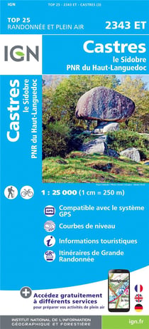 2343Et Castres.Le Sidobre.Pnr Du Haut Languedoc