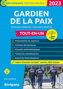 Gardien de la paix tout-en-un : catégorie B - concours (édition 2023)