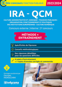 IRA - QCM culture administrative et juridique, finances publiques, organisation, fonctionnement et politiques des institutions européennes