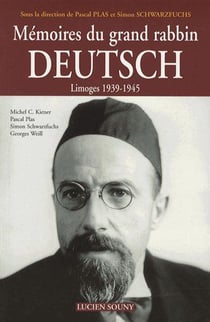MEMOIRES DU GRAND RABBIN DEUTSCH.