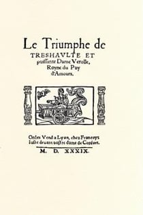 Le triumphe de treshaulte et puissante Dame Verolle, Royne du Puy d'Amours - Le Pourpoint fermé à boutons