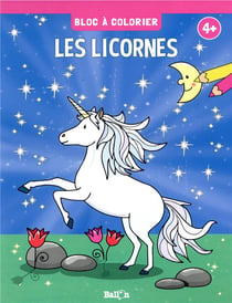 Bloc à colorier - les licornes