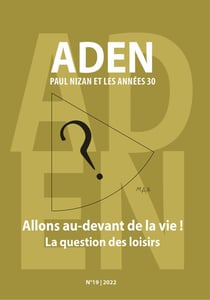 REVUE ADEN N 19 : Allons au-devant de la vie !