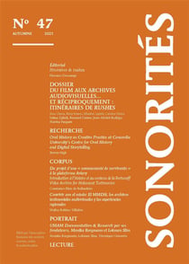 Sonorités Tome 47 : bulletin de l'association française des archives sonores, orales et audiovisuelles,