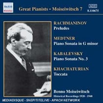 Rachmaninov / Medtner / Kabalevsky