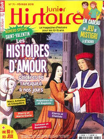 Histoire Junior N°71 Special Saint Valentin Fevrier 2018